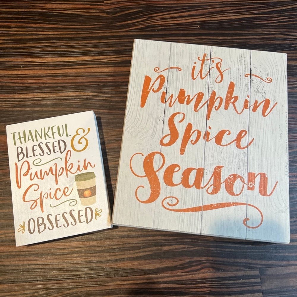 Fall wooden decor